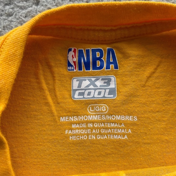 Los Angeles Lakers NBA Short Sleeve T-Shirt Orange Men's Large Tee Mens Graphic - Picture 5 of 7